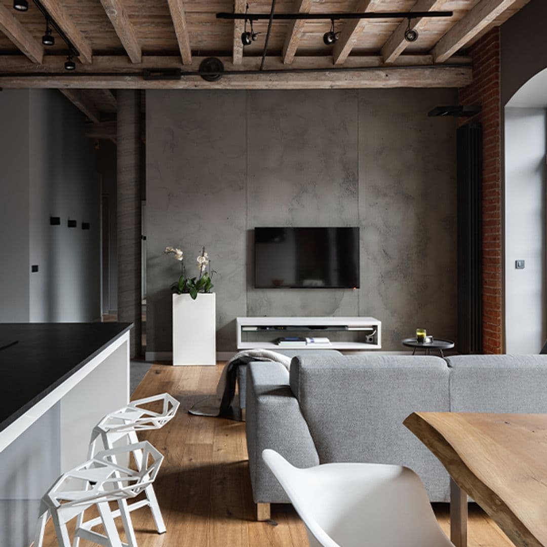 Realstone Wand Nebula im Wohnzimmer